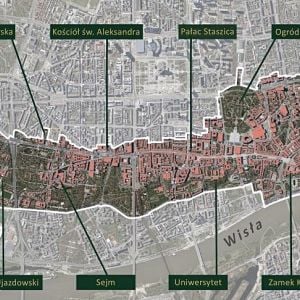 Riešené územie. Zdroj: Mesto Varšava