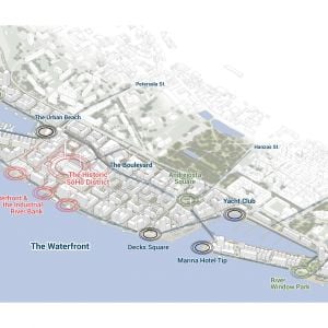 Riga Waterfront. Zdroj: Hosoya Schaefer Architects