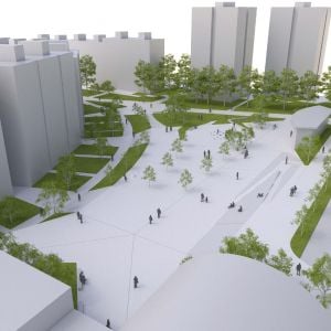 Nové centrum Sídliska KVP. Zdroj: Mesto Košice