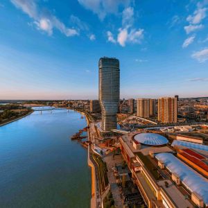 Kula Belgrade. Zdroj: Belgrade Waterfront