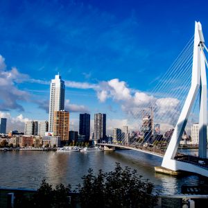 Erasmusbrug. Zdroj: Rotterdam 360