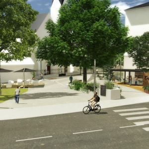 Ulica 1. mája. Zdroj: Mesto Trenčín