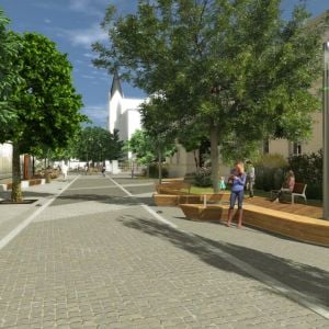 Ul. 1. mája. Zdroj: Mesto Trenčín