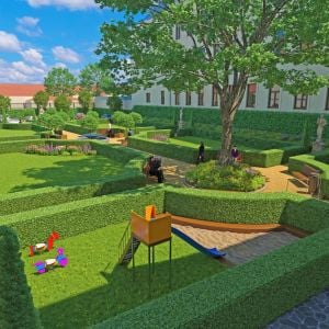 Adalbertinum - plánovaný stav. Zdroj: Trnavská univerzita