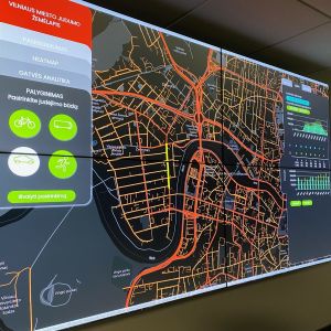 Mapa mobility Vilnius. Zdroj: ID Vilnius