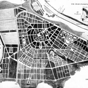 Regulačný plán mesta Žilina z roku 1929. Zdroj: zilina.sk