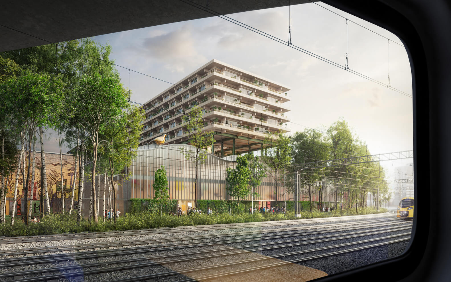 Svetová architektúra rovno pri železnici: Kvalitné bývanie vzniká na pozemkoch, na akých sa u nás stavať nemôže