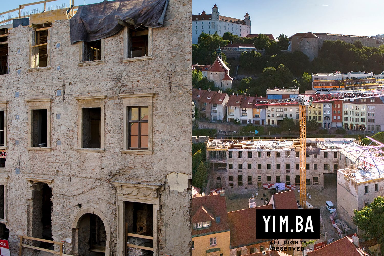 Od ruiny k veľkorysému bývaniu. Esterházyho palác sa viditeľne mení, rekonštrukčné práce sú v plnom prúde 