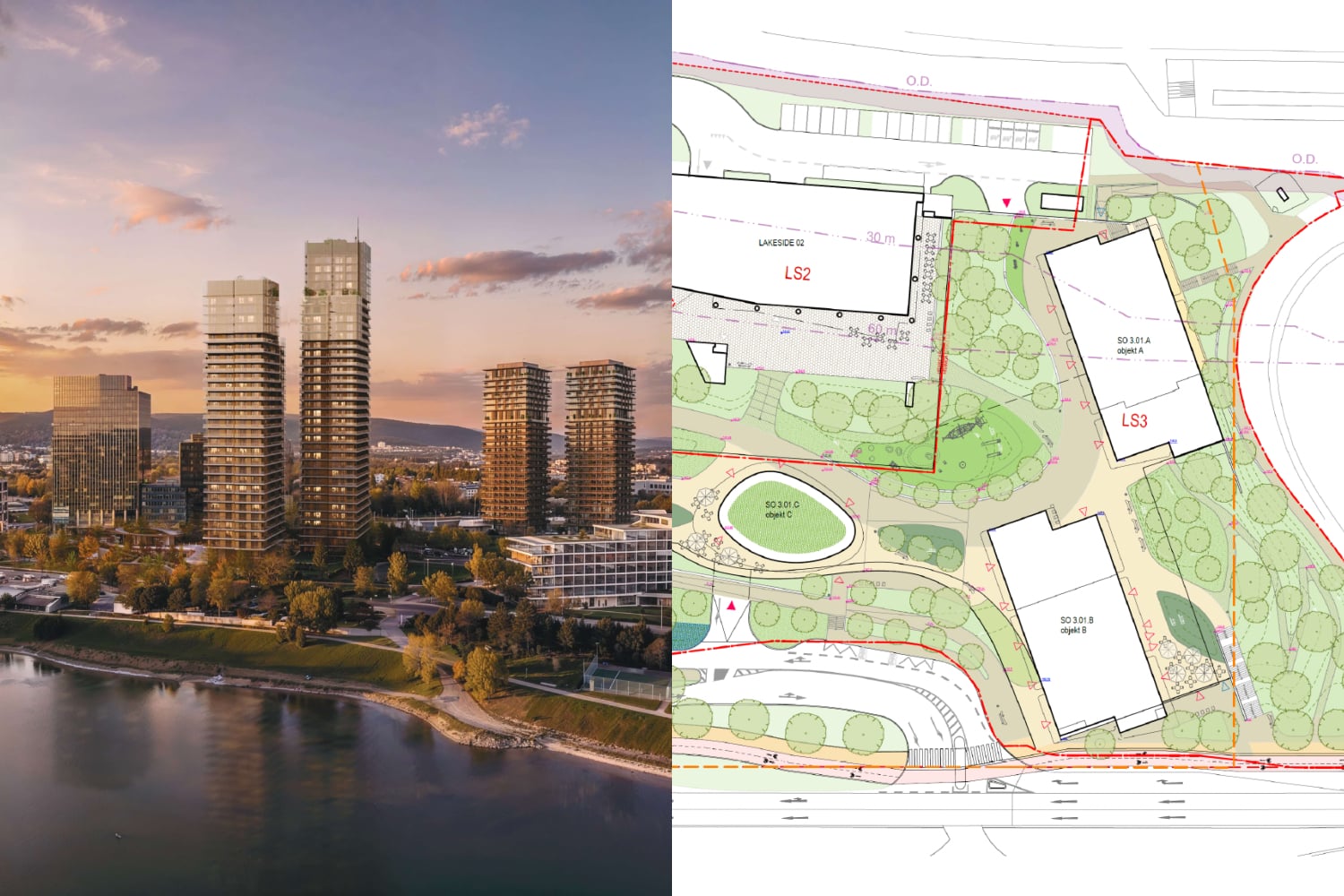 Najprv zníženie, potom zvýšenie. Lakeside 03 sa mení, bude najvyššou vežou druhého downtownu