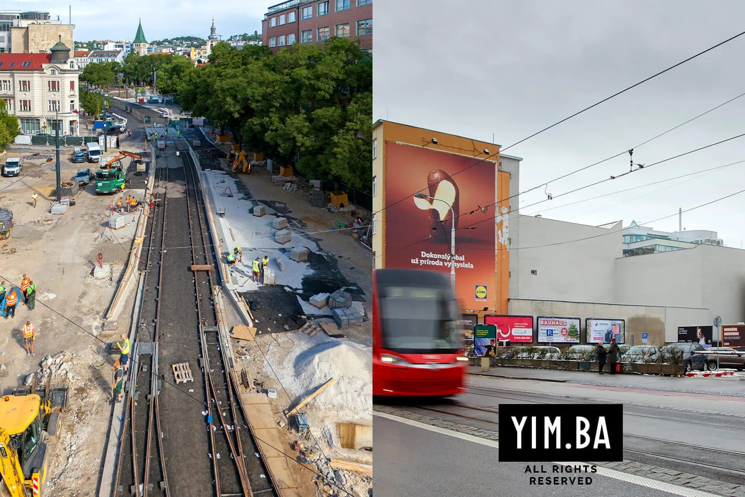 Električky sa vracajú na Námestie SNP. Mesto začína práce na budovaní novej zastávky, premena centra postupuje 