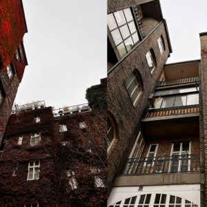 Vnútorný priestor domu nárožia Klemensovej a Grösslingovej ulice. Autorka: Lucia Lišková