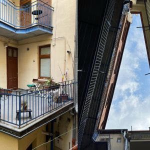 Trojuholníkový vnútroblok Mlynských Nív a Malého trhu. Autorka: Lucia Lišková