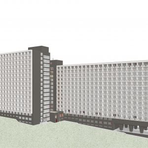 Podoba rekonštrukcie Bloku B. Zdroj: Univerzita Komenského