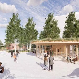 Vstupné námestie. Zdroj: Gro architekti / Studio Egret West