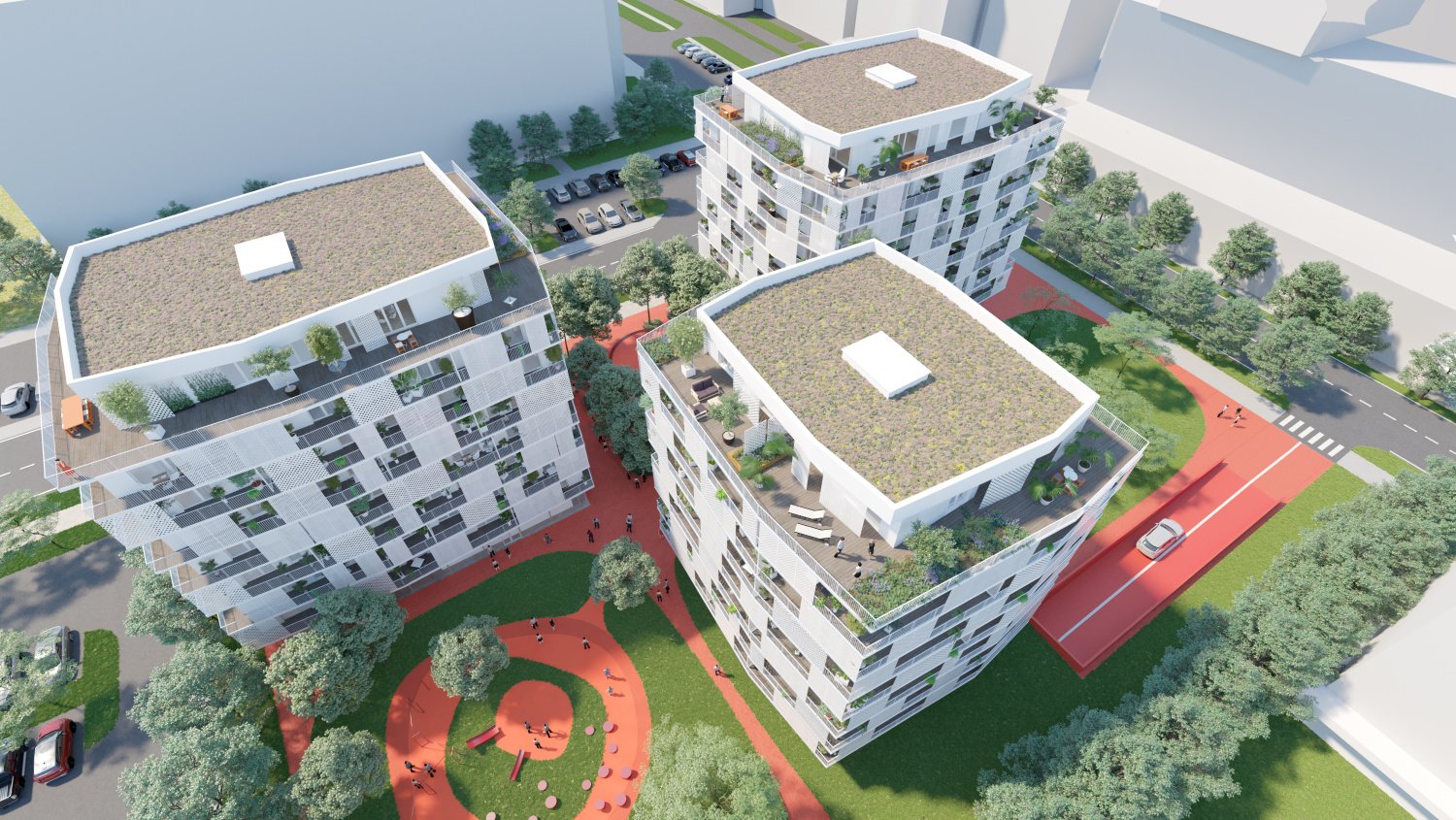 Nové nájomné domy mesta v Petržalke. Zdroj: Pantograph