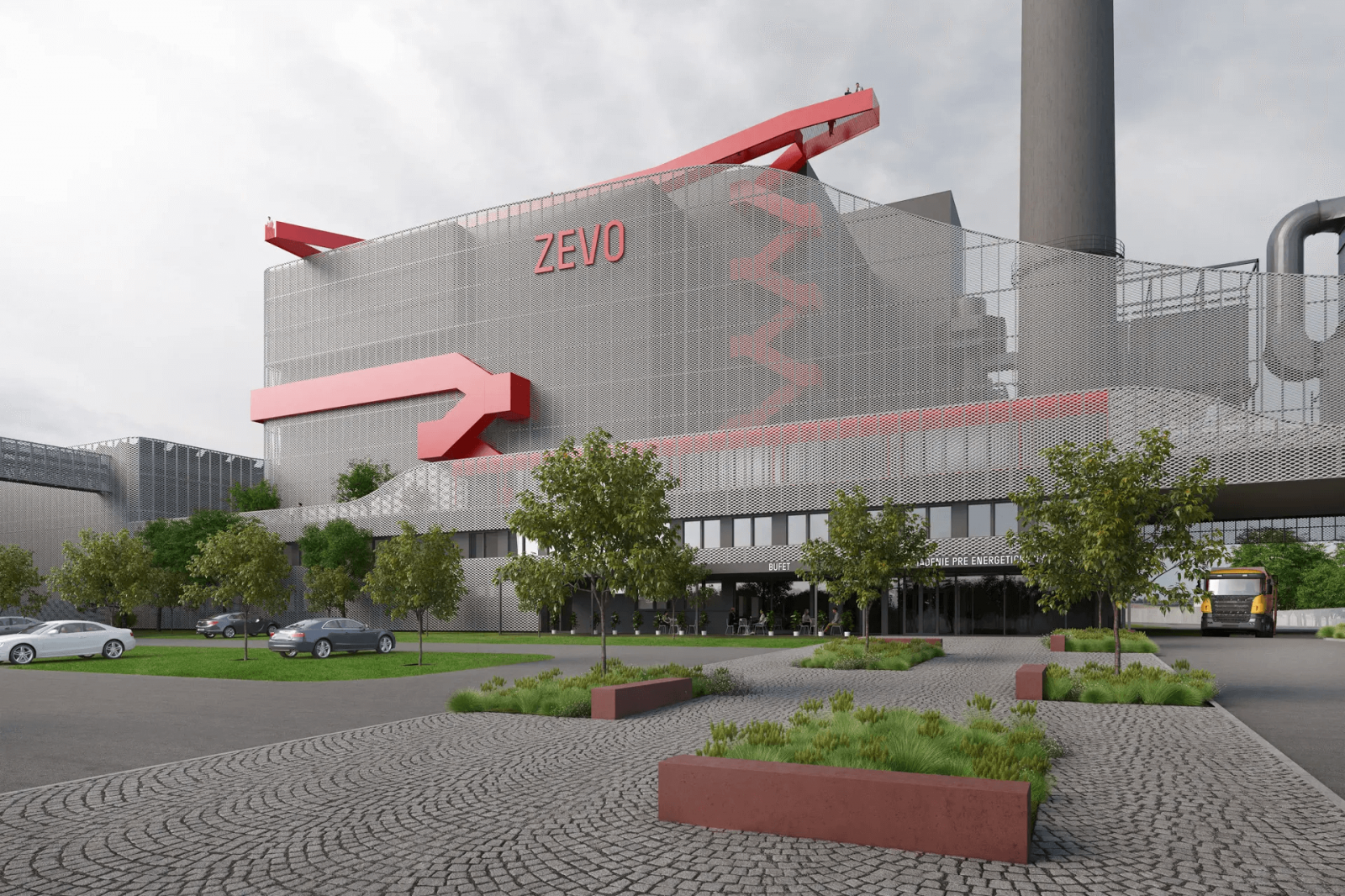 Možná podoba ZEVO. Zdroj: Lukáš Ildža Architekti