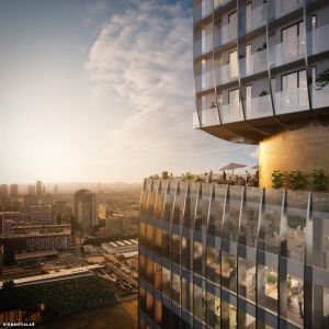 Origami Tower - verzia 2. Zdroj: Siebert + Talaš