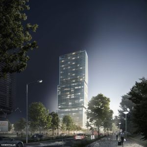 Origami Tower - verzia 2. Zdroj: Siebert + Talaš