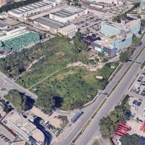 Stav pozemku dnes. Zdroj: Google Maps