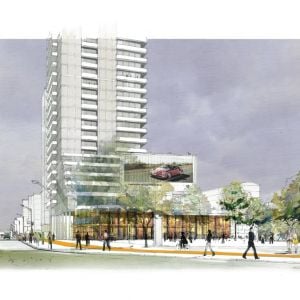 Skica z Bajkalskej ulice. Zdroj: A1 Architecture