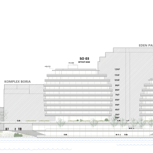 Projekt po úpravách - pohľad. Zdroj: A1 Architecture