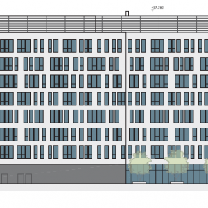 Variant A, pohľad západný. Zdroj: RV Development 2