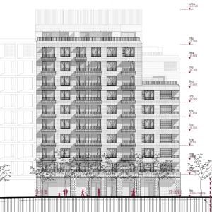 Bytový dom - pohľad západný. Zdroj: Immocap / EIA