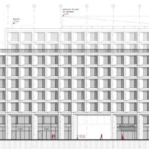 Administratívna budova - pohľad severný. Zdroj: Immocap / EIA