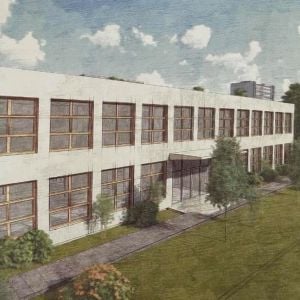 Nový pavilón a telocvičňa na Medzilaboreckej. Zdroj: Mestská časť Bratislava - Ružinov