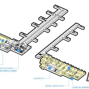 Axonometria zmien - 1. PP. Zdroj: Železnice Slovenskej republiky 