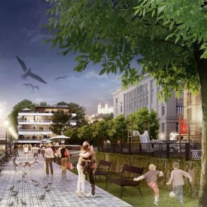 Uvažovaná promenáda pri Osobnom prístave. Zdroj: DF Creative Group