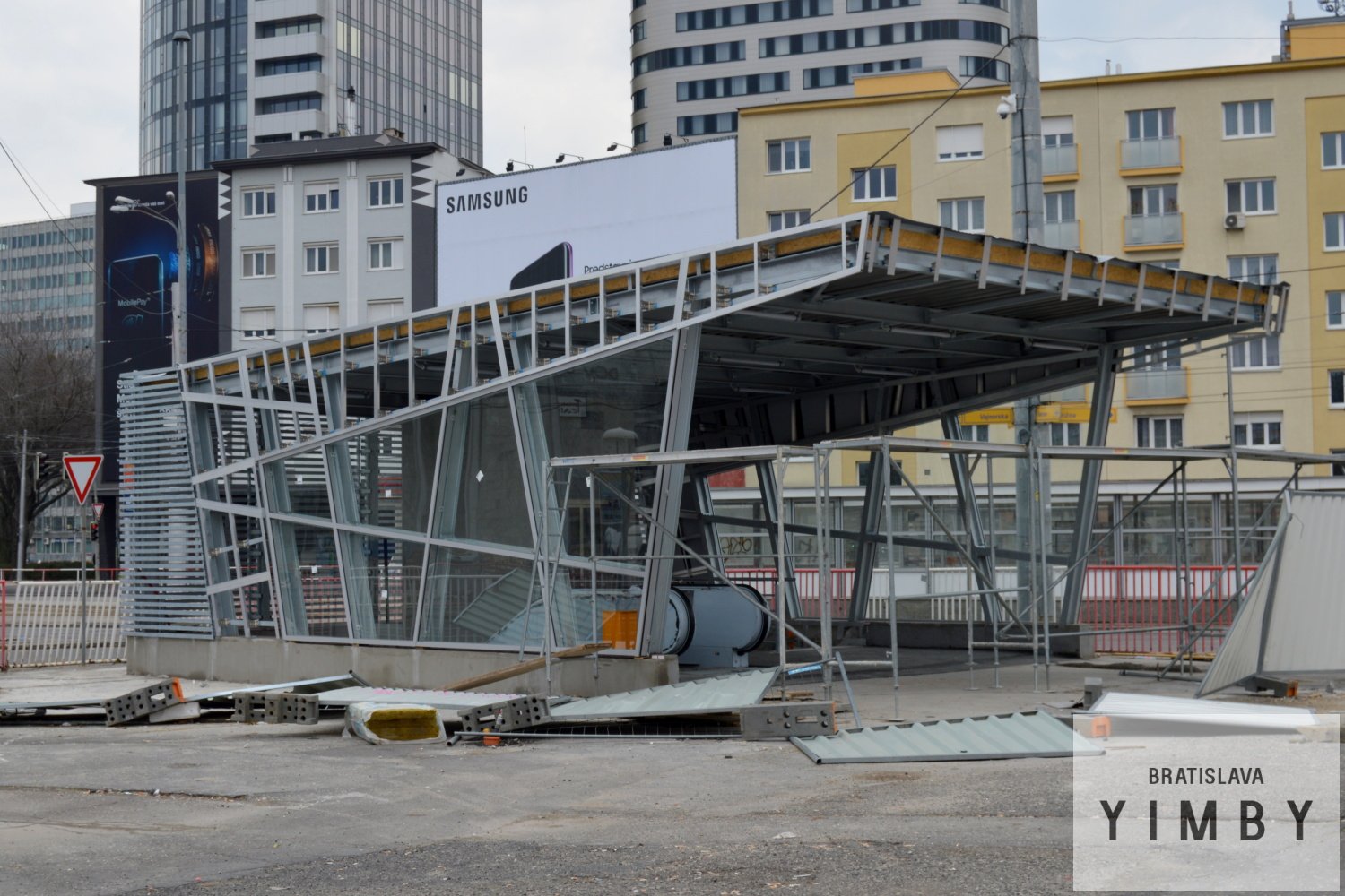 Construction update: Podchod Trnavské Mýto, 01.04.2018
