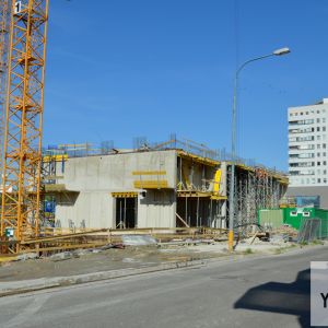 Budúca výšková budova je v najpokročilejšom štádiu výstavby.
