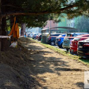 Nová segregovaná trasa pri Námestí hraničiarov.