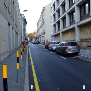 Kozia ulica, vymenený povrch vozovky