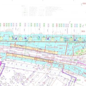 Námestie Nežnej revolúcie - koordinačná situácia, severná časť. Zdroj: Arding