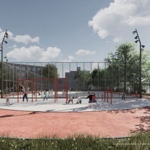 Nový školský areál na Vazovovej. Zdroj: 2021