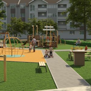 Vnútroblok Gemerská. Zdroj: Mestská časť Bratislava - Ružinov