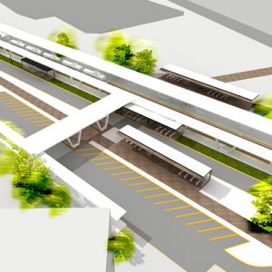 Starší koncept TIOP Ružinov. Zdroj: AVK Architects