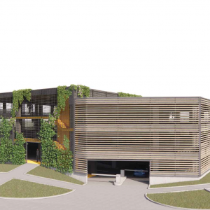 Parkovací dom Topoľčianska ulica, Petržalka. Zdroj: Bratislava - Hlavné mesto SR