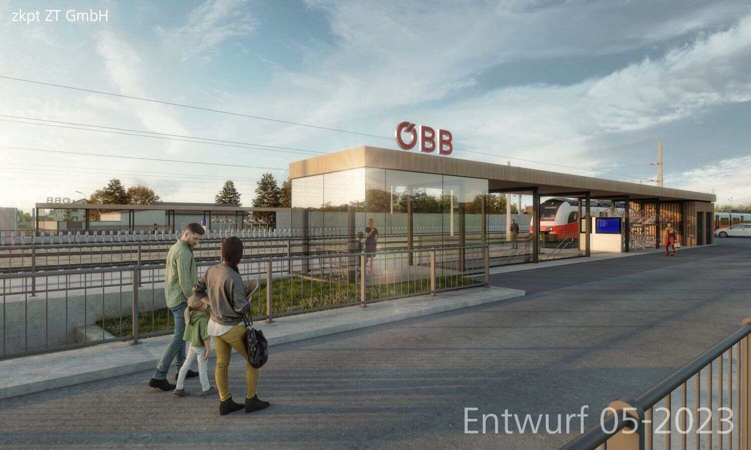 Stanica v Sarasdorfe. Zdroj: ÖBB/ZKPT ZT