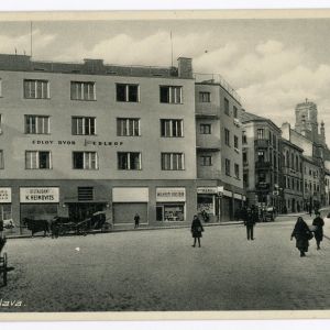 Edlov dvor po dokončení okolo roku 1930. Zdroj: Stará Bratislava na fotografiách a obrazoch