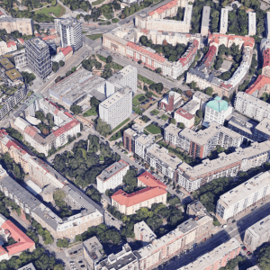 Nové projekty dobre doplnili prostredie štvrte Blumentál. Zdroj: Google Maps