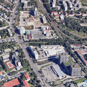 Transformačné územie, ktoré prebuduje v najbližších rokoch Corwin. Zdroj: Google Maps