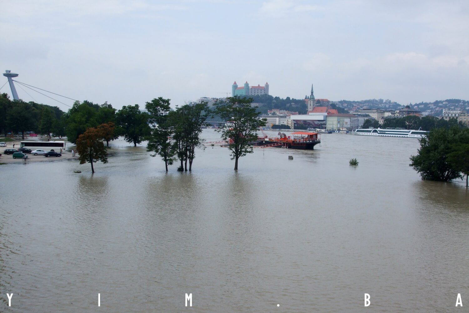 Vyliaty Dunaj v júni 2009