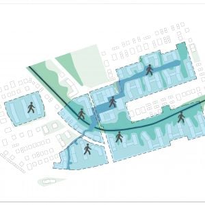 Štúdia z masterplánu. Zdroj: Lucron 