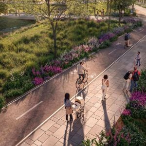 Vizualizácia „Car free islands“ v Rakyte. Zdroj: Lucron