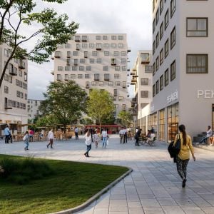 Vizualizácia centrálneho námestia Rakyty. Zdroj: Lucron