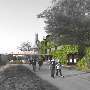 Staršia štúdia obnovy amfiteátra. Zdroj: Beionde