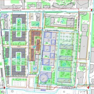 Urbanistická štúdia Matadorka - Údernícka. Zdroj: APROX